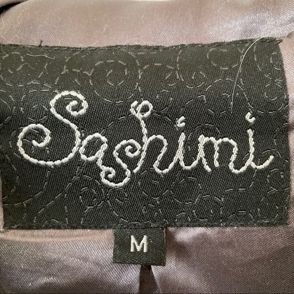 Gray Plaid Wool Coat - Picture 8 of 8